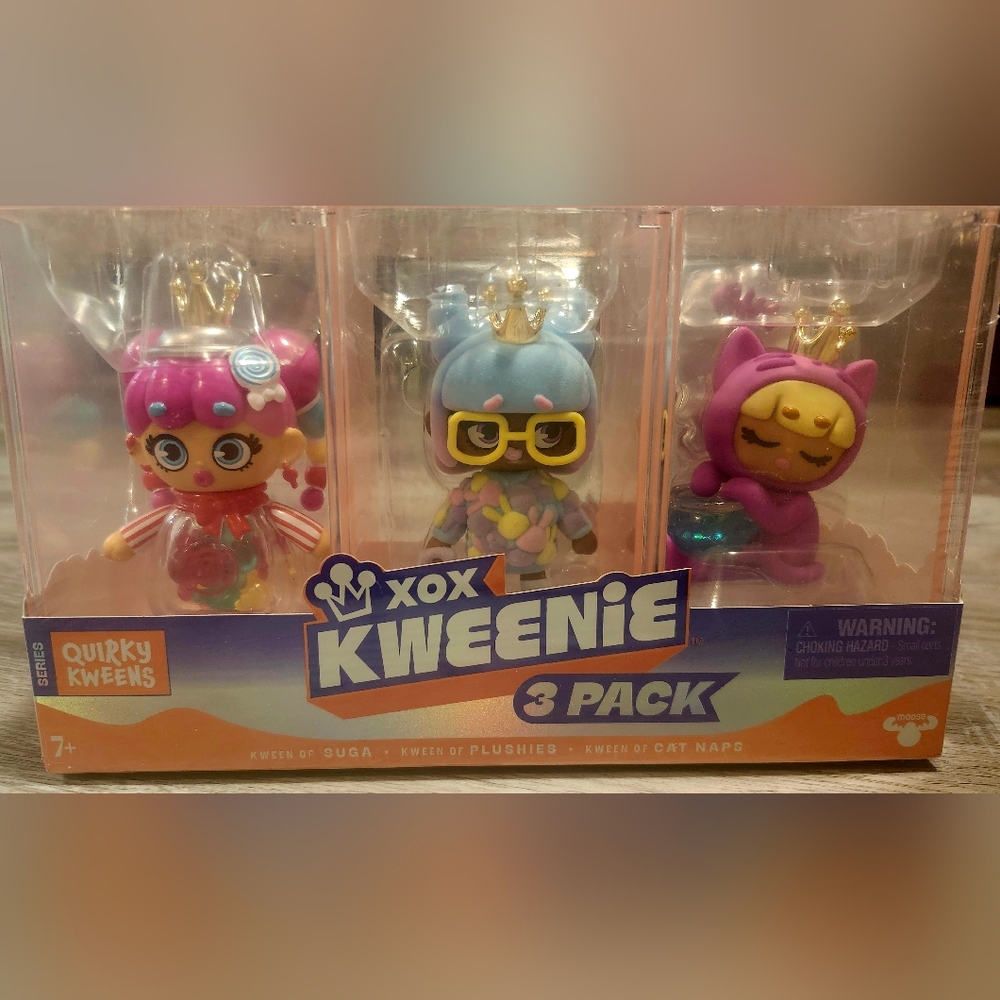 XOX Kweenie Quirky - 3pk: Kween of Suga, Plushies & Cat Naps -New in packaging